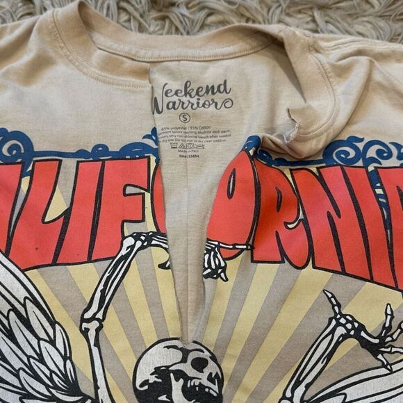 Weekend Warrior California Los Angeles T-shirt size small - Picture 2 of 5